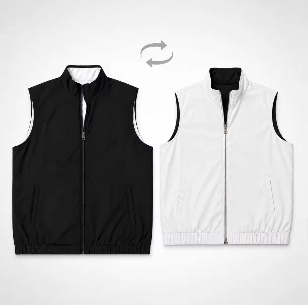 Veste hollandaise noir et blanc réversible